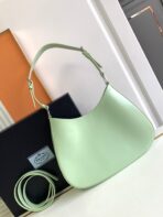 CLEO 30 LIGHT GREEN BRUSHED LEATHER SHOULDER BAG - 图片 3