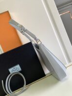 CLEO 30 GREY BRUSHED LEATHER SHOULDER BAG - 图片 2