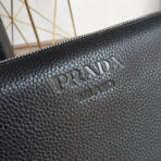 CLUTCH 29 IN BLACK GRAINED CALFSKIN SILVER HARDWARE - 图片 4