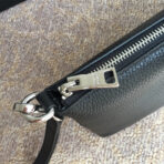 CLUTCH 29 IN BLACK GRAINED CALFSKIN SILVER HARDWARE - 图片 5