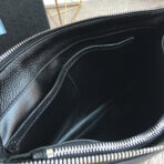CLUTCH 29 IN BLACK GRAINED CALFSKIN SILVER HARDWARE - 图片 6