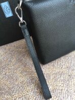 CLUTCH 29 IN BLACK GRAINED CALFSKIN SILVER HARDWARE - 图片 8