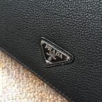 CLUTCH 26 IN BLACK DEERSKIN EMBOSSED LOGO - 图片 6