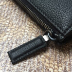 CLUTCH 26 IN BLACK DEERSKIN EMBOSSED LOGO - 图片 5