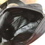 CROSSBODY BAG 20 IN BLACK RE-NYLON AND SAFFIANO LEATHER TRIM - 图片 2