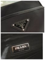 CROSSBODY BAG 20 IN BLACK RE-NYLON AND SAFFIANO LEATHER TRIM - 图片 6