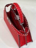 PEEKABOO ISEEU 33 IN RED GRAINED CALFSKIN SILVER HARDWARE - 图片 2