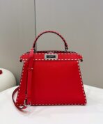 PEEKABOO ISEEU 33 IN RED GRAINED CALFSKIN SILVER HARDWARE - 图片 9