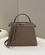 PEEKABOO ISEEU 33 IN TOBACCO BROWN GRAINED CALFSKIN SILVER HARDWARE - 图片 5