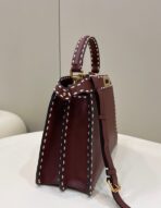 PEEKABOO ISEEU 33 IN SANGRIA RED GRAINED CALFSKIN GOLD HARDWARE - 图片 5