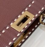 PEEKABOO ISEEU 33 IN SANGRIA RED GRAINED CALFSKIN GOLD HARDWARE - 图片 8