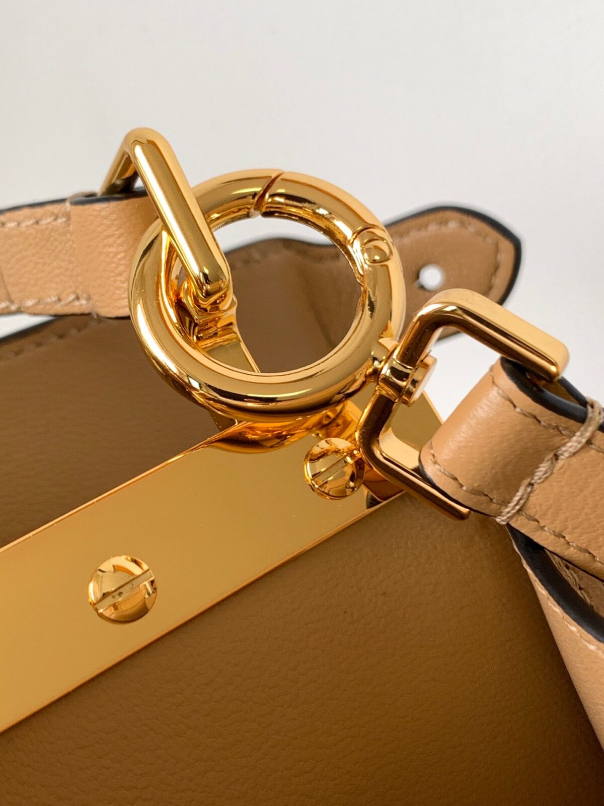 Peekaboo ISeeU Petite 20 Bag Light Brown Lambskin Ghw - 图片 6