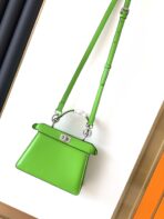 Peekaboo ISeeU Petite 20 Bag Green Lambskin Shw - 图片 4