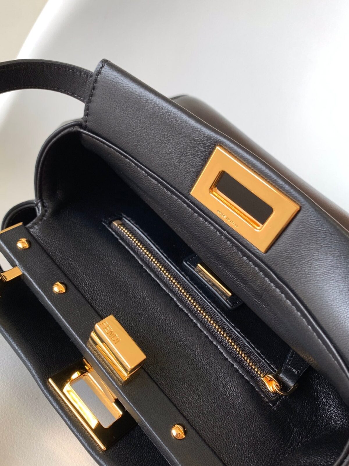 Peekaboo Mini 23cm Bag black lambskin gold hardware - 图片 3