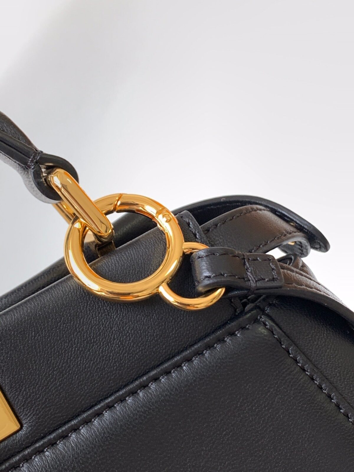Peekaboo Mini 23cm Bag black lambskin gold hardware - 图片 5