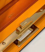 PEEKABOO ISEEU 33 IN ORANGE OMBRE SMOOTH CALFSKIN GOLD HARDWARE - 图片 7