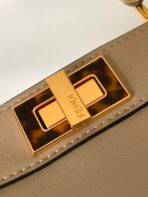 Peekaboo ISeeU Small 27cm Bag light brown lambskin gold hardware - 图片 2