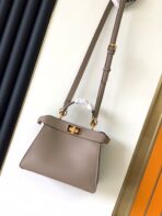 Peekaboo ISeeU Small 27cm Bag light brown lambskin gold hardware - 图片 5