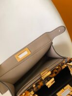 Peekaboo ISeeU Small 27cm Bag light brown lambskin gold hardware - 图片 6