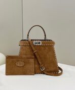 PEEKABOO ISEEU 33 IN SEPIA BROWN SUEDE SILVER HARDWARE - 图片 9