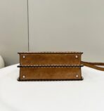 PEEKABOO ISEEU 33 IN SEPIA BROWN SUEDE SILVER HARDWARE - 图片 3
