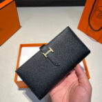 HM BEARN WALLET 17.5 BLACK EPSOM GOLD HARDWARE - 图片 9