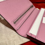 HM BEARN WALLET 17.5 PINK EPSOM SILVER HARDWARE - 图片 6