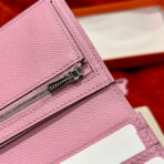 HM BEARN WALLET 17.5 PINK EPSOM SILVER HARDWARE - 图片 8