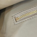 PEEKABOO 24 IN WHITE MIX BROWN INTERLACED CALFSKIN GOLD HARDWARE - 图片 6
