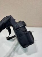 CROSSBODY BAG 29 IN BLACK RE-NYLON AND CALFSKIN TRIM - 图片 7