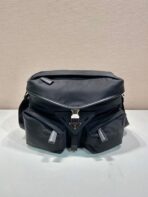 CROSSBODY BAG 29 IN BLACK RE-NYLON AND CALFSKIN TRIM - 图片 9