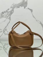DARLING HANDBAG 25 IN RUSSET BROWN SOFT GRAIN LAMBSKIN - 图片 8