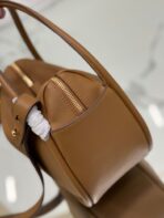 DARLING HANDBAG 25 IN RUSSET BROWN SOFT GRAIN LAMBSKIN - 图片 5