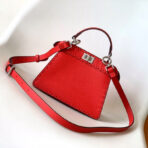 Peekaboo ISeeU Petite 20 Bag Red Leather Shw - 图片 3