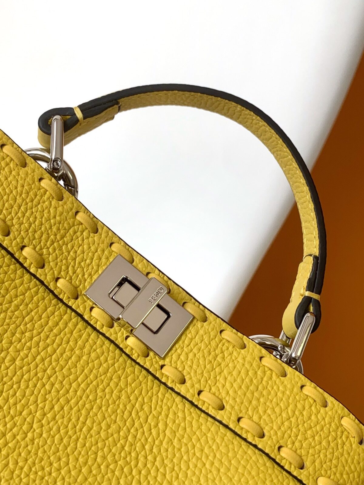 Peekaboo ISeeU Petite 20 Bag Yellow Leather Shw - 图片 2