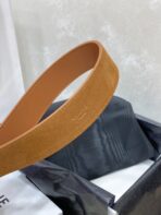 CL LARGE 30 MM TRIOMPHE BELT IN BRONZE BROWN SILVER HARDWARE - 图片 5