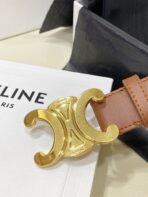 CL LARGE 30 MM TRIOMPHE BELT IN BRONZE BROWN GOLD HARDWARE - 图片 6