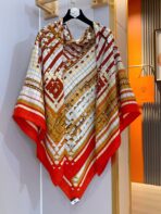 COACHING DEJA-VU SHAWL 135 CM IN COLORFUL CASHMERE AND SILK 379744 - 图片 4