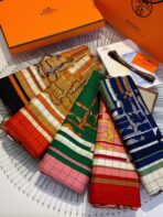 COACHING DEJA-VU SHAWL 135 CM IN COLORFUL CASHMERE AND SILK 379745 - 图片 9