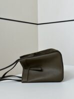 ORIGAMI MINI 19 IN ARMY GREEN LAMBSKIN AND SUEDE - 图片 8