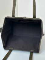 ORIGAMI MEDIUM 27 IN ARMY GREEN LAMBSKIN AND SUEDE - 图片 3
