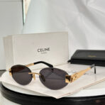 TRIOMPHE OVAL SUNGLASS  CL40240l IN METAL