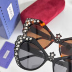 CRYSTAL STUDDED CAT-EYE FRAME SUNGLASSES GG1095S IN ACETATE - 图片 13