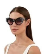 CRYSTAL STUDDED CAT-EYE FRAME SUNGLASSES GG1095S IN ACETATE - 图片 6
