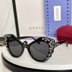 CRYSTAL STUDDED CAT-EYE FRAME SUNGLASSES GG1095S IN ACETATE - 图片 9