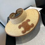 WIDE BRIM HALF HEAD HAT MODEL 650339 IN NATURAL RAFFIA STRAW - 图片 3