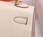 HERM Kelly 25 Cream Togo Leather Gold Hardware - 图片 6