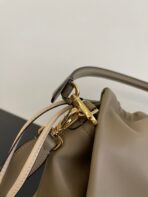 Mamma Bauguette Medium Nappa Leather Dove Grey - 图片 8