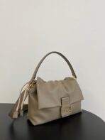 Mamma Bauguette Medium Nappa Leather Dove Grey - 图片 2