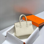 HM BIRKIN 20CM BAG MILKY WHITE TOGO LEATHER GOLD HARDWARE - 图片 3
